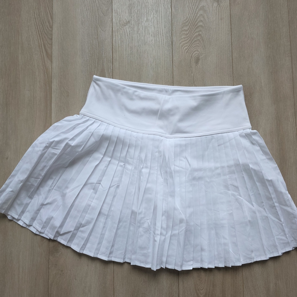 Fabletics White Pleated Skirt